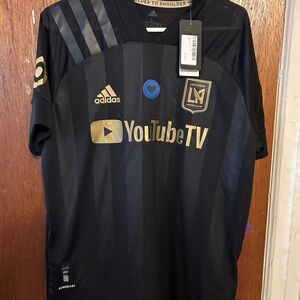 Lafc Los Angeles FC adidas Aeroready Black Home Jersey Size Large 2021